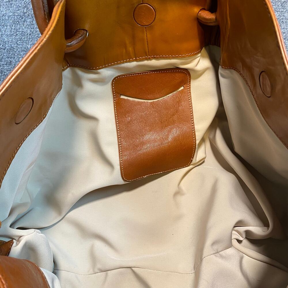 Dolce Gabbana XX Anniversary Brown Genuine Leather Hobo Shoulder Bag Large Purse - Picture 10 of 13